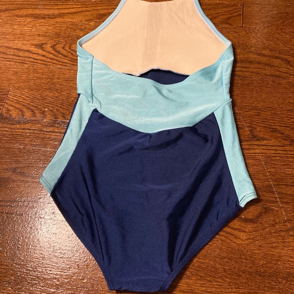 Blue and Navy Leotard - Picture 2 of 2
